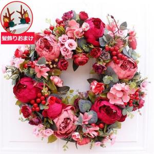 クリスマスリース 40cm ドアリース クリスマ...の商品画像