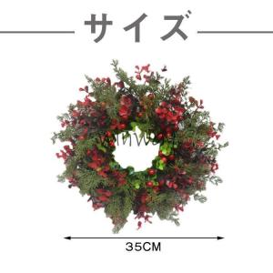 クリスマスリース クリスマス飾り 花 ギフト ...の詳細画像1