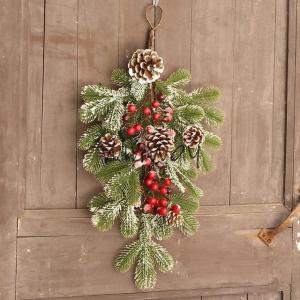 クリスマスリース クリスマス スワッグ 玄関飾...の詳細画像2