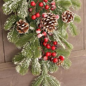 クリスマスリース クリスマス スワッグ 玄関飾...の詳細画像3