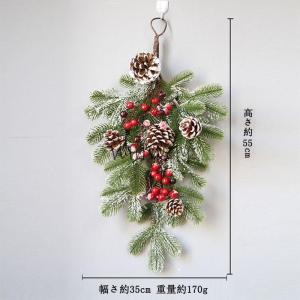 クリスマスリース クリスマス スワッグ 玄関飾...の詳細画像4