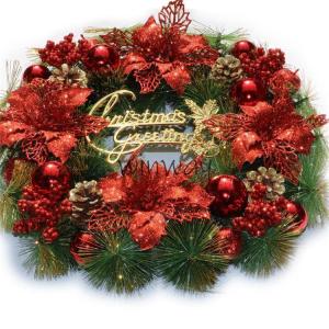 クリスマスリース クリスマス飾り 花 ギフト ...の詳細画像3