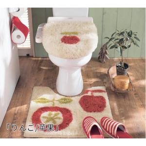 かわいい トイレマットセット トイレタリー2点...の詳細画像1