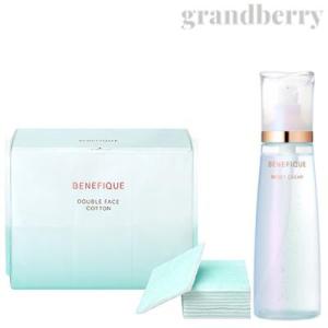 【セット商品】ベネフィーク リセットクリア N (ふきとり化粧液) 200mL・ダブルフェイスコットン N 180枚入　２点セット　SHISEIDO  ※配D