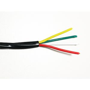 KTD 4MH0.5R/W/Y/G (ETFE) 1m〜 4芯 0.5sq (AW20相当) 外：黒...