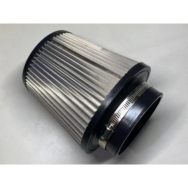 KTD 汎用タイプ SUSメッシュ エアークリーナー サイズM 80φ H100mm 内側深さ 80...