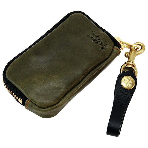 AGILITY affa ジャンティ カーキ キップワックス | アジリティ アファ キーケース カ...