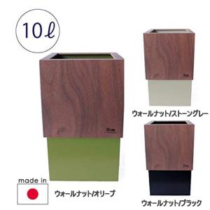 ダストボックス ダブルキューブ W CUBE YK06-012Wn　ウォールナット