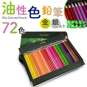 色鉛筆 72色 大人の塗り絵 油性 塗り絵 ぬりえ 子供 金銀入り