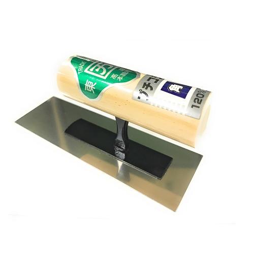 ステン プチ鏝 中首 角鏝 120mm カクマン(普及型)