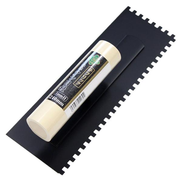 カクマン 本焼 テフリック クシ目鏝 240mm/5mm目 カクマン(普及型) HTF5-240KM