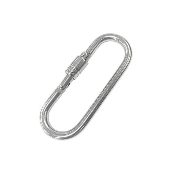 Sカラビナ 外開き型 5mm 全長70mm 取寄品 浅野金属工業 AK12411