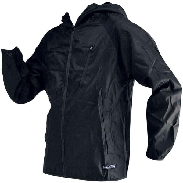 レインウェアポリリップフルジップ ブラック 3L 取寄品 COVER WORK F862