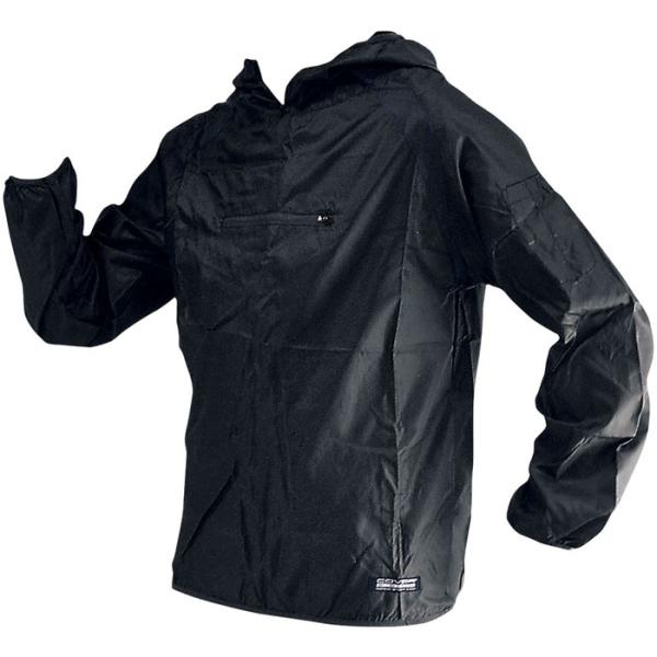 レインウェアポリリップハーフジップ ブラック 3L 取寄品 COVER WORK F860