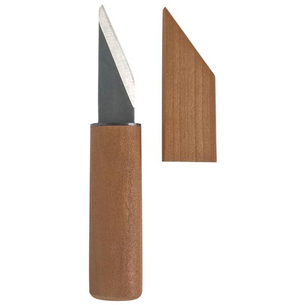 切出ナイフ 木サヤ ハガネ付 K型 ※取寄品 EIGERTOOL(アイガーツール)