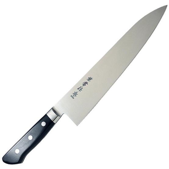 兼常作 AUS-10シリーズ モリブデン鋼 口金付黒合板柄 牛刀 全長410×刃渡270mm 関兼常...