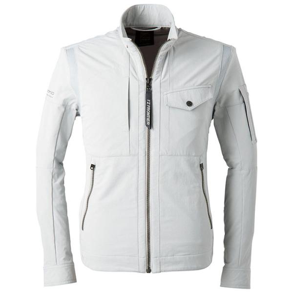 ナイロン 2WAY  ストレッチワーク ジャケット シルバーグレー LL 取寄品 アイズフロンティア...