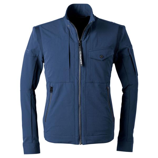 ナイロン 2WAY  ストレッチワーク ジャケット ネイビー LL 取寄品 アイズフロンティア 35...