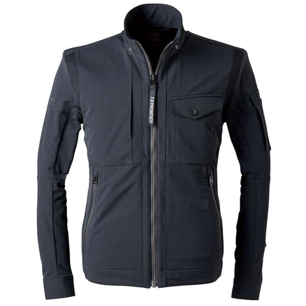 ナイロン 2WAY  ストレッチワーク ジャケット ブラック 4L 取寄品 アイズフロンティア 35...