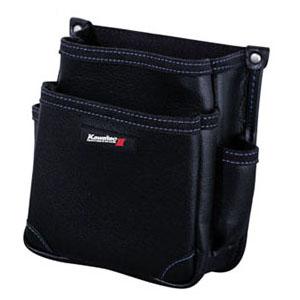 KAWATEC2(カワテック2) 電工用腰袋2段(ブラック) プロスター KW-22B