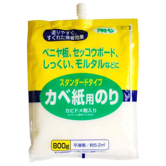 スタンダードタイプカベ紙用のり 800g ※取寄品 アサヒペン 764