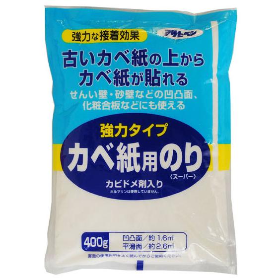 強力タイプカベ紙用のり 400g ※取寄品 アサヒペン 773