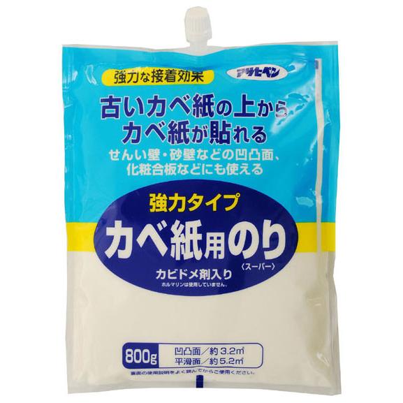 強力タイプカベ紙用のり 800g ※取寄品 アサヒペン 774