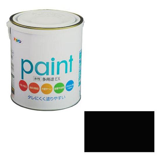 水性多用途EX 1.6L 黒 取寄品 アサヒペン 459718