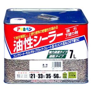 油性シーラー 7L 透明(クリヤ) 取寄品 アサヒペン 540119