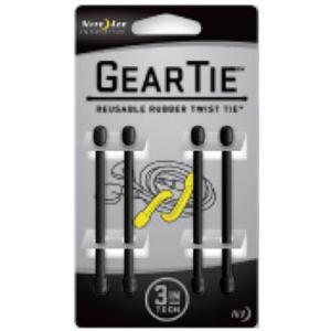 ギアータイ 4P 全長76mm×直径6mm ブラック NITEIZE(ナイトアイズ) NI01793