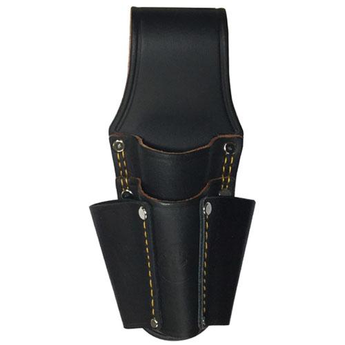 B-STAFF 黒革 ペンチ 2段 ドライバー差し ベストツール TC-405