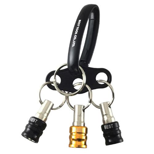 ベスト 3pcビットホルダーオーバルカラビナ付 イエロー ベストツール BTH-3YBL