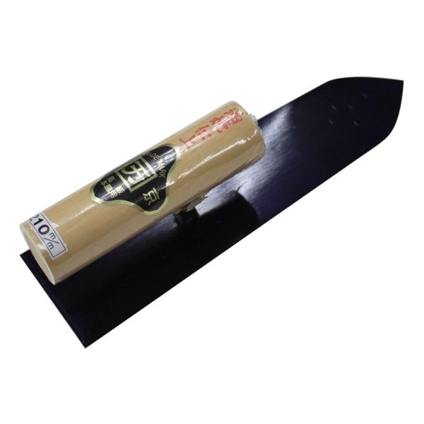 数量限定 在庫処分品 別口 仕上鏝 油焼 210mm 白柄 モルタル用 (パッケージ痛みあり) カク...