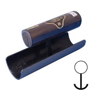 中首 外丸ラオ面引鏝 本焼 長さ120mm×径36mm 黒柄 受注生産品 カクマン(本職用) 736