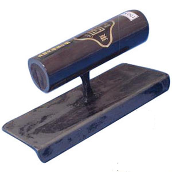 片袖面引鏝 本焼 内丸 150mmｘR6.0mm 黒柄 受注生産品 カクマン(本職用) 763