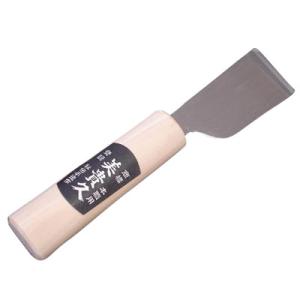 美貴久 皮断包丁42mm 平型 磨き仕上 池内刃物 32-42C