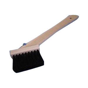 左官ブラシ 黒馬毛 柄付 3行 1／4丁掛 イノウエ IS-911