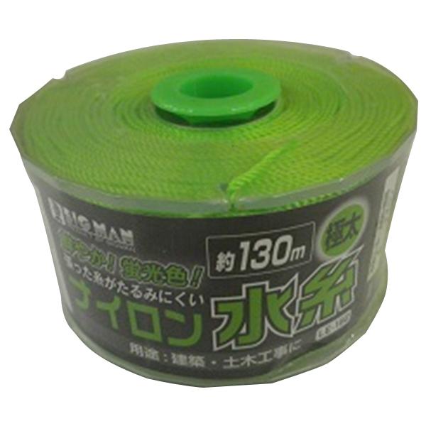 リール巻ナイロン水糸 極太 グリーン 1.2mm×130m ビッグマン LE-192