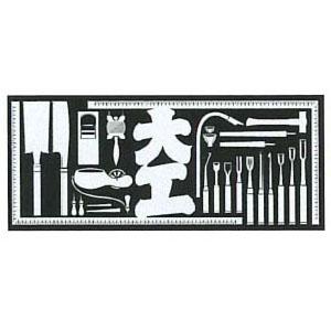 職人ステッカー 大 大工 60×140mm 職人道楽 973058