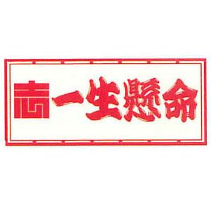 職人ステッカー 大 一生懸命 60×140mm 職人道楽 973256