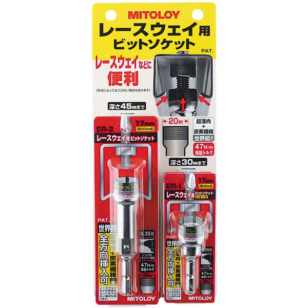 レースウェイ用ソケット ディスプレイボード付セット ※取寄品 MITOLOY ER-200S