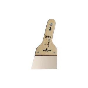 (未使用･未開封品)　仁作 ステンレス製 サッシヘラ プラ柄 プラ柄 4.5mm巾 No.1050 ar3p5n1 ステンレス製 サッシヘラ【プラ柄】4.5mm 仁作 No.1050 : 大工道具