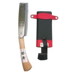 鋼典 鋼付高級鞘鉈 コブ柄 180mm 五十嵐刃物工業 C-16