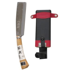 鋼典 両刃鞘鉈 鋼付 180 コブ柄 木鞘 五十嵐刃物工業 C-141