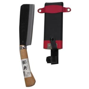 鋼典 地型鉈 鋼付 180 コブ柄 木鞘付 五十嵐刃物工業 C-61
