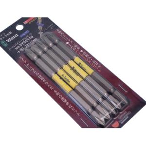 ノーマルバイトーションビット 5本組【+2×110mm】 Wera(ヴェラ) 5TS2110