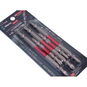 スレンダーバイトーションビット 5本組【+2×65mm（2本）・110mm(3本）】 Wera(ヴェ...