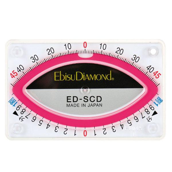 角度測定水平器 スラントカードレベル 多用途用 ホワイト×レッド 取寄品 EBISU(エビス) ED...