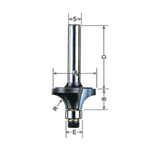 コーナービット ボーズ面【ルーター用】24R（8.0分） 大日商 B8