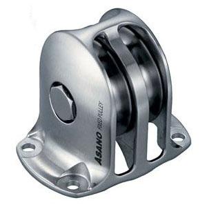 固定滑車 縦型2車 TR サイズ75 浅野金属工業 AK10273